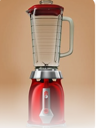 2 IN 1 BLENDER KJ2097-RED